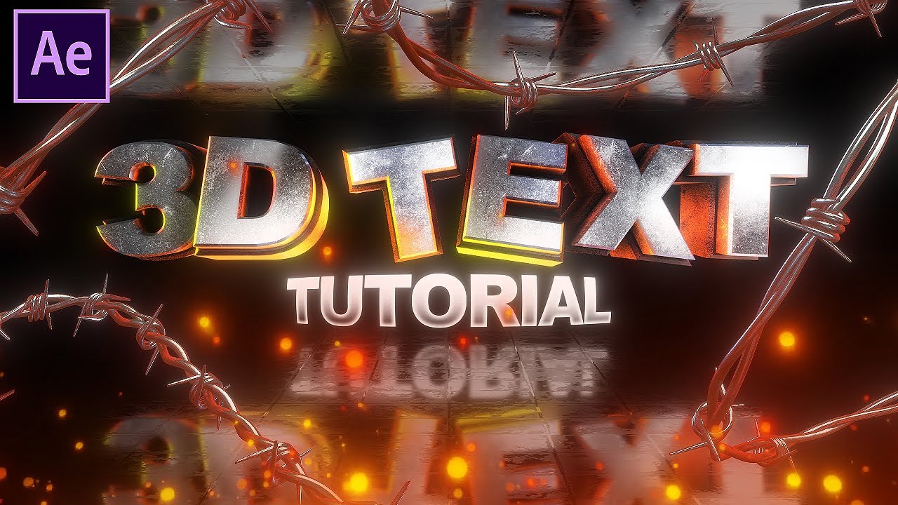 Учебник по 3D-тексту в After Effects