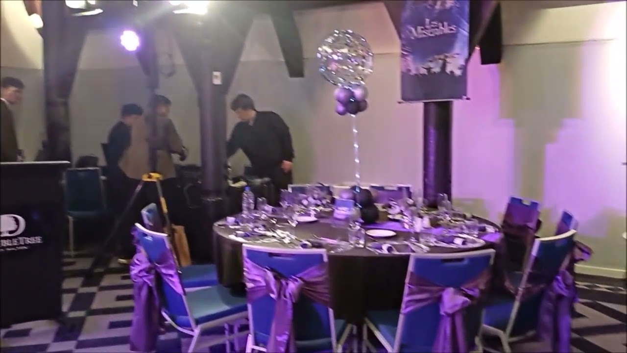 18th birthday decor setup at Chateau on the Park