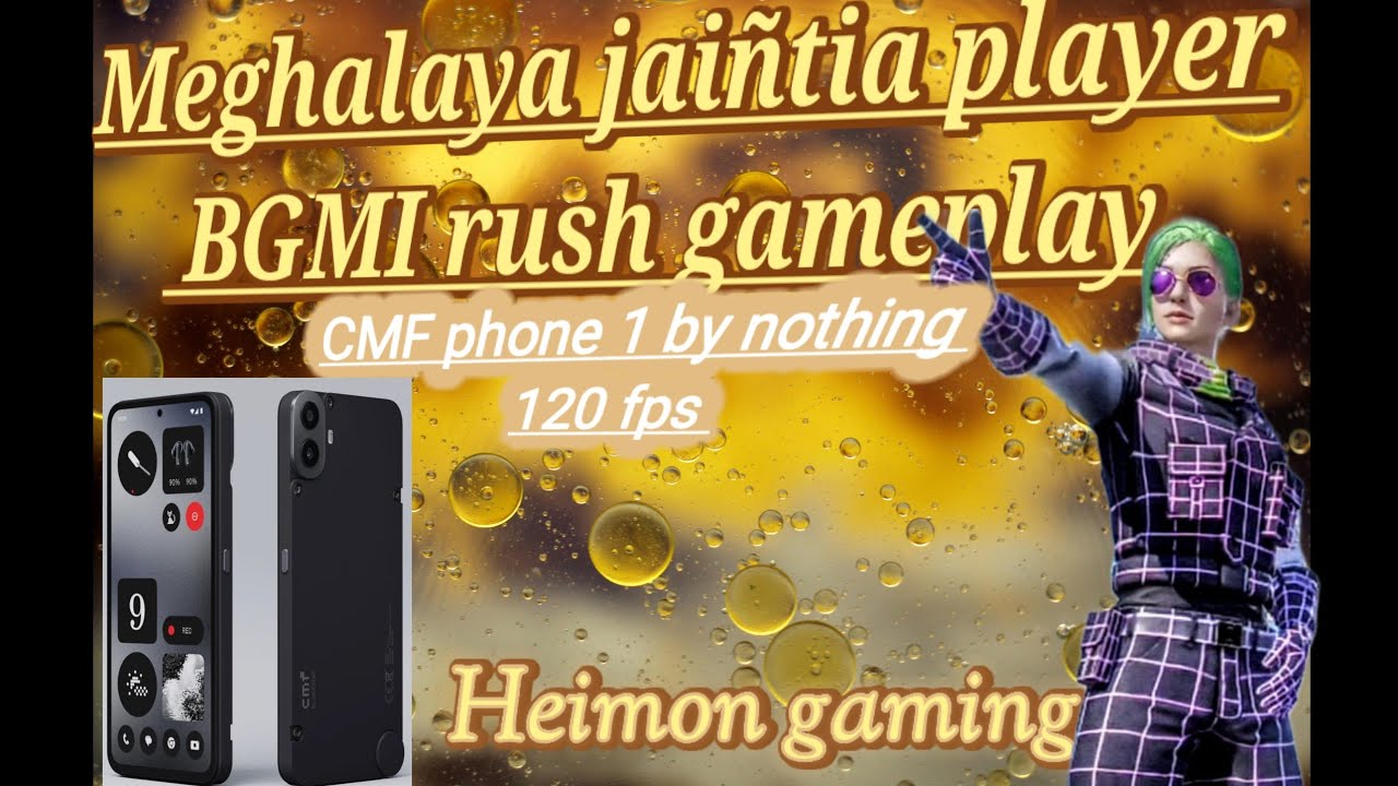 Meghalaya jaiñtia team__bgmi playing rush gameplay__cmf phone 1 by nothing 120 fps👿