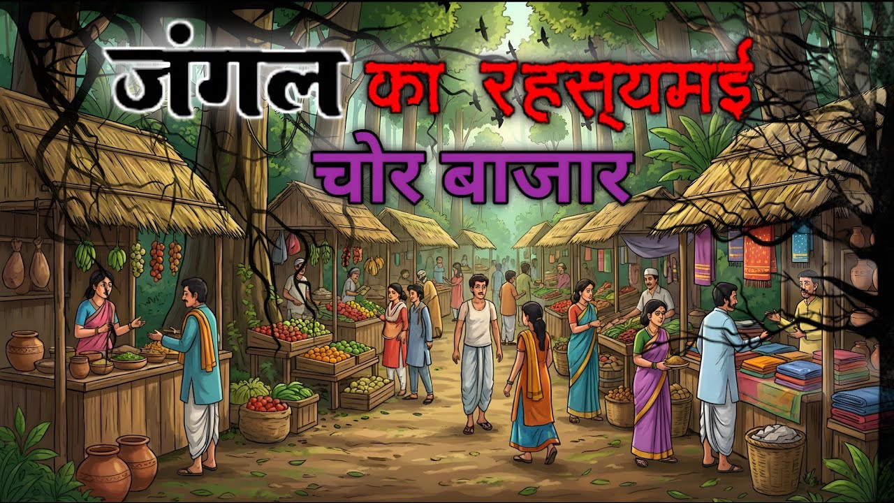 जंगल का रहस्यमई चोर बाजार | Moral story | Hindi Kahaniya| Cartoon Video| Moral stories cartoon |