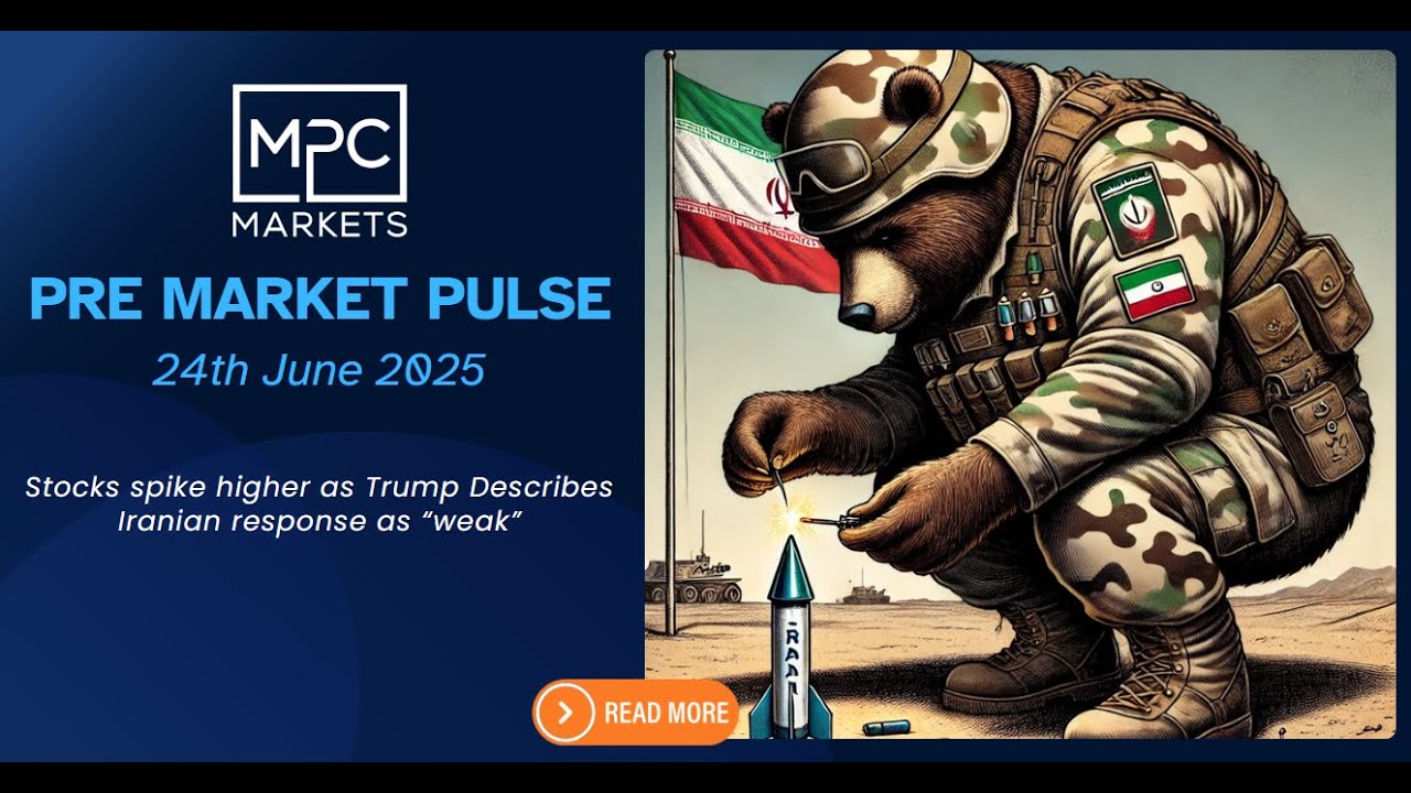 Pre Market Pulse 24th June – Stocks spike higher as Trump Describes Iranian response as “weak”