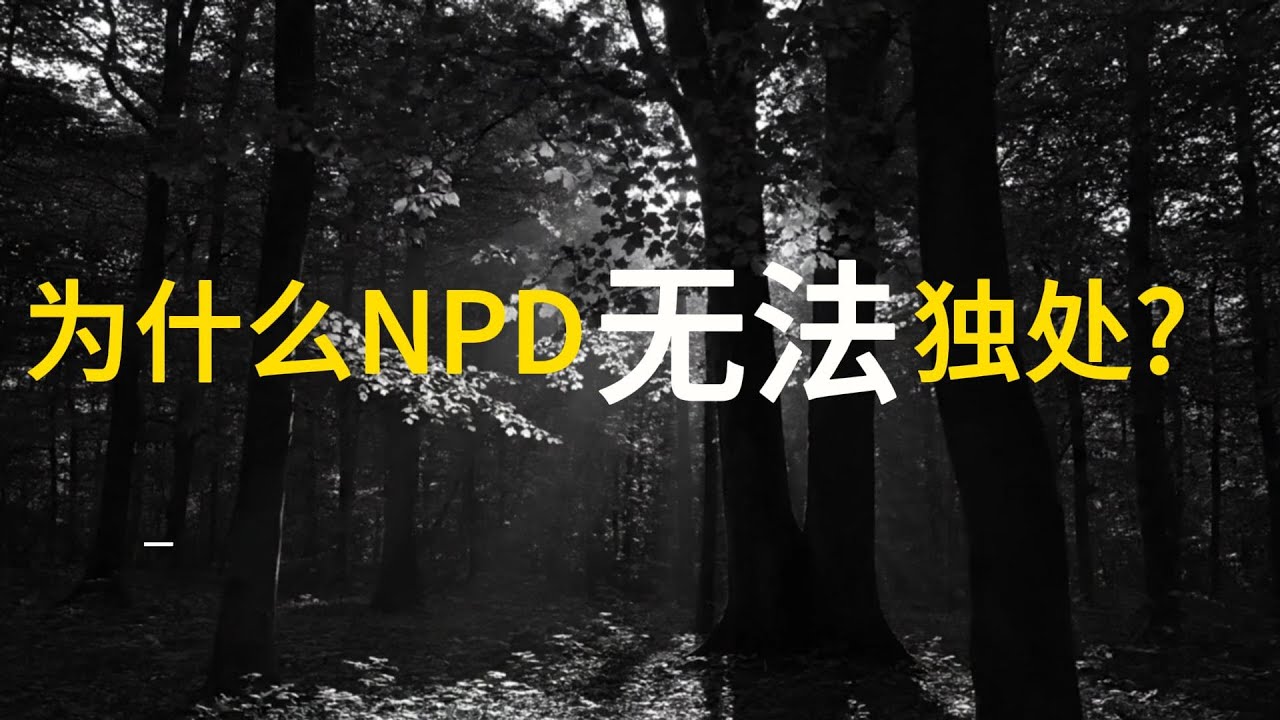 NPD为什么无法一人独处？（音频）