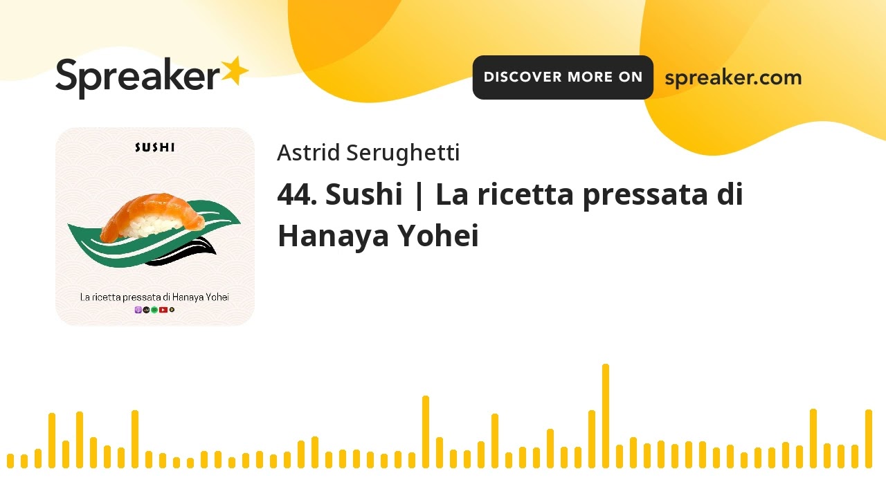 44. Sushi | La ricetta pressata di Hanaya Yohei