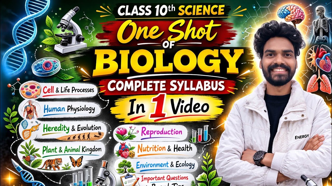 Class 10 Science Biology – One Shot | Complete Syllabus | CBSE Board Exam Preparation.