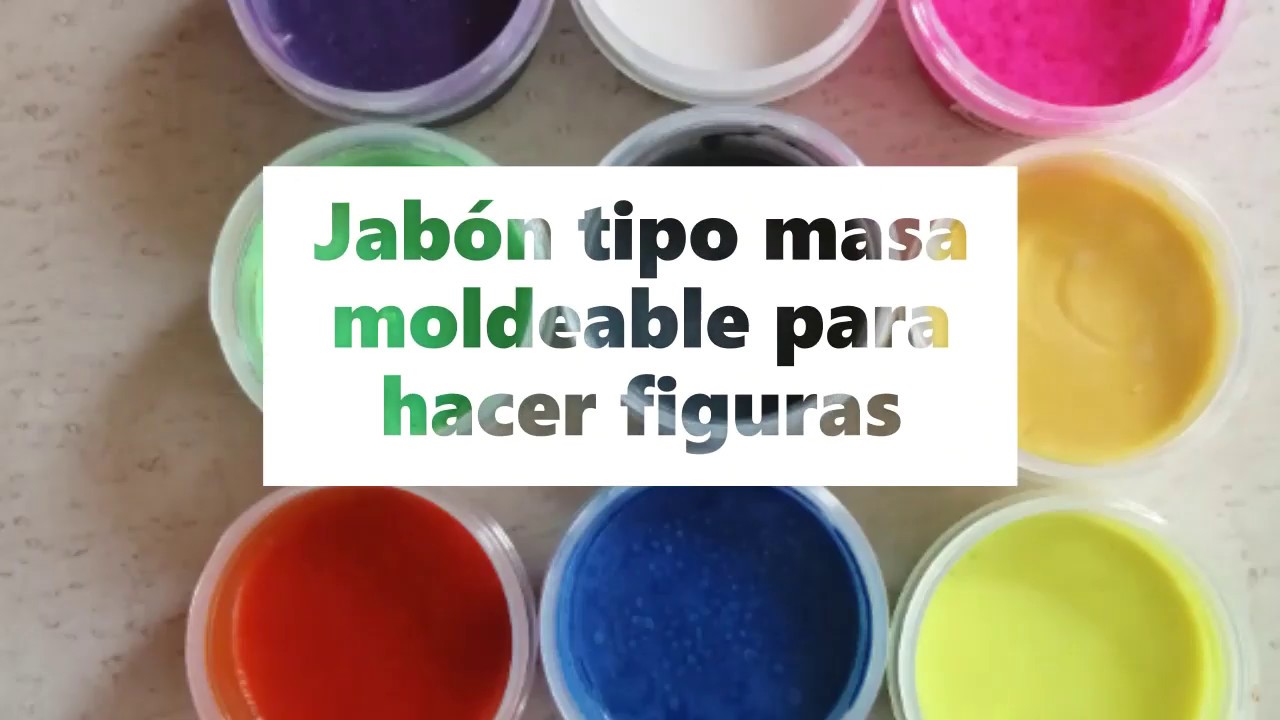 Cómo hacer masa moldeable de jabón.