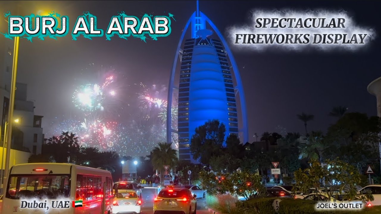 Burj Al Arab Fireworks Display I Iconic Burj Al Arab I Burj Al Arab I Dubai I | UAE 🇦🇪