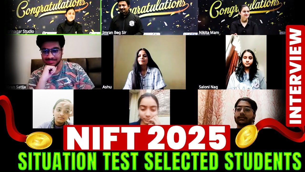 Selected in NIFT 2025! Situation Test Selected Students Interview 🔥