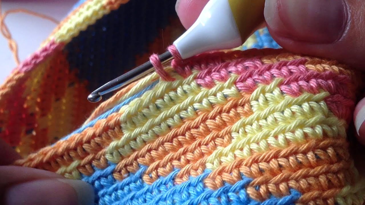 Yarn over/yarn under haken - mochila wayuu bag