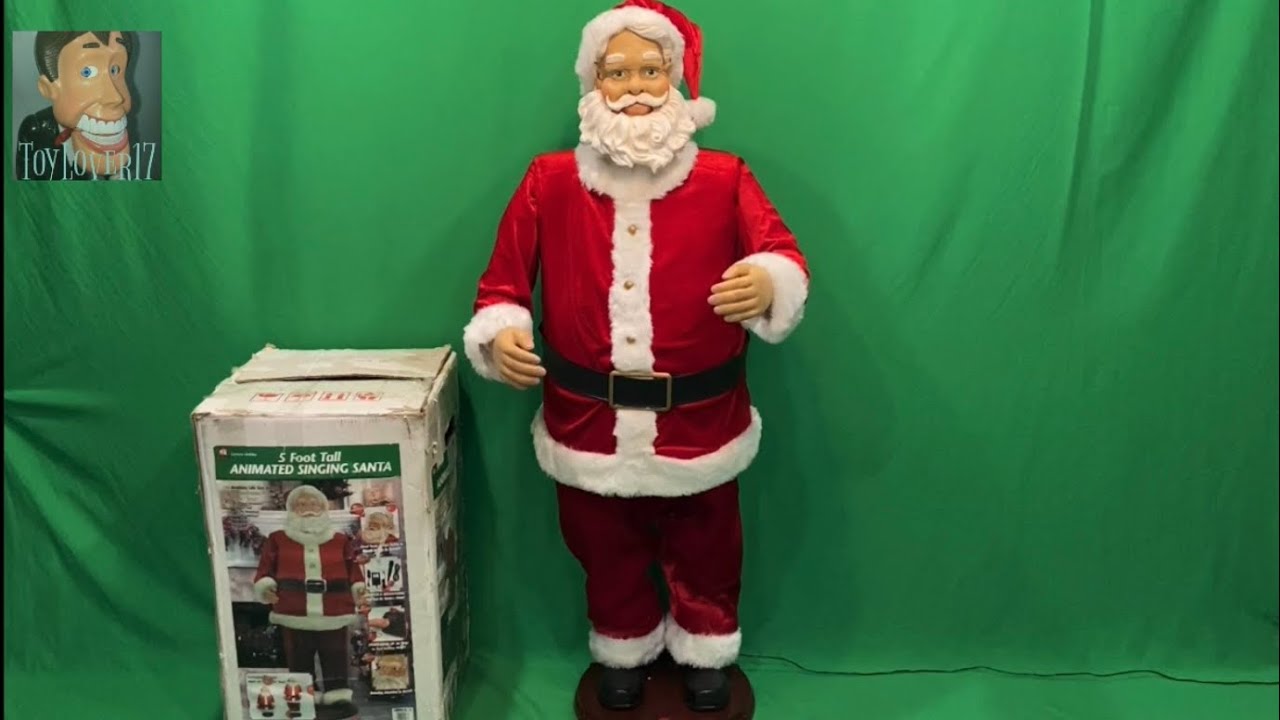 Gemmy 2002 5ft Life Size Dancing Santa - 5 Songs