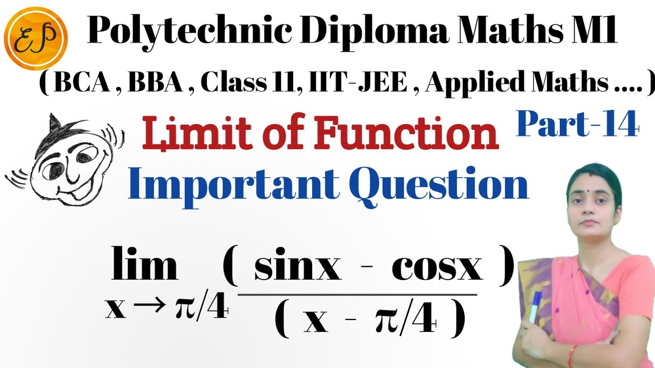 Calculus: Evaluate lim x →π/4 (sinx - cosx)/(x-π/4) Substitution Method 😲PYQ 🔥Indeterminate Form