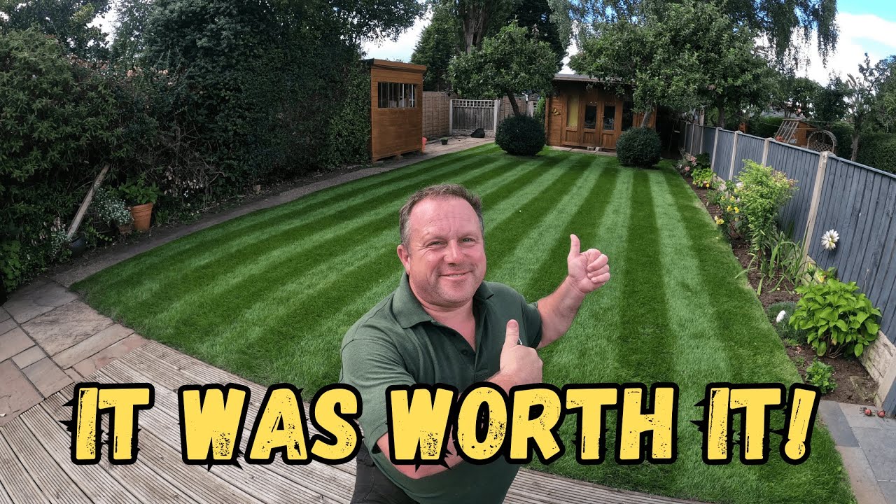 How I Got Lush Green Stripes In My Lawn (Part 11)