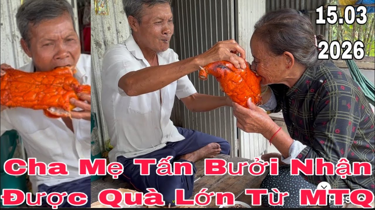 Chúc Mừng Cha Mẹ Tấn Bưởi Nhận Quà Lớn #thinhhanh #yeucuocsong #giadinh #mientay 