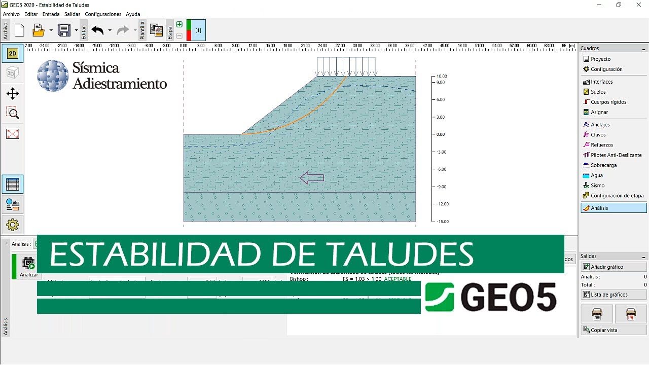 Tutorial: Estabilidad de taludes con GEO5