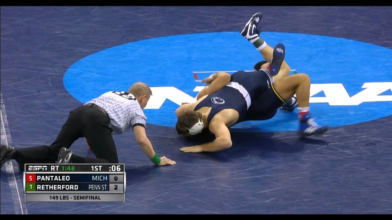 2016 NCAA 149 Semifinal Retherford (PSU) v Pantaleo (UMICH)