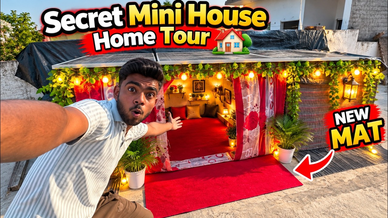 Secret Mini House ka Home Tour ❤️#dailyminivlog #minivlogseries #secrethouse
