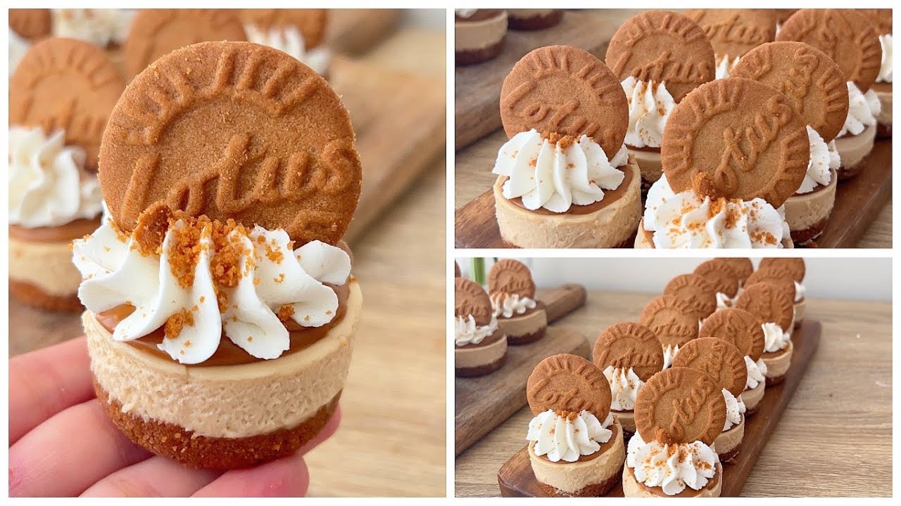 NO OVEN mini lotus cheesecakes !