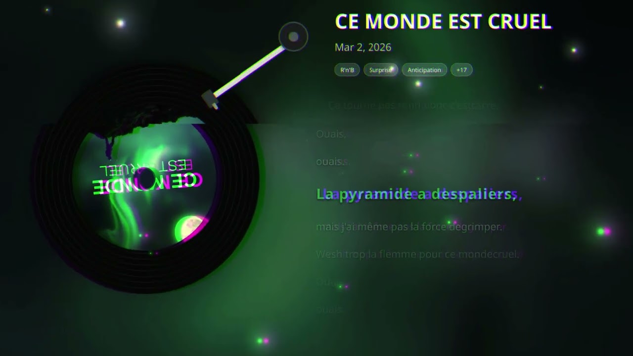 CE MONDE EST CRUEL 