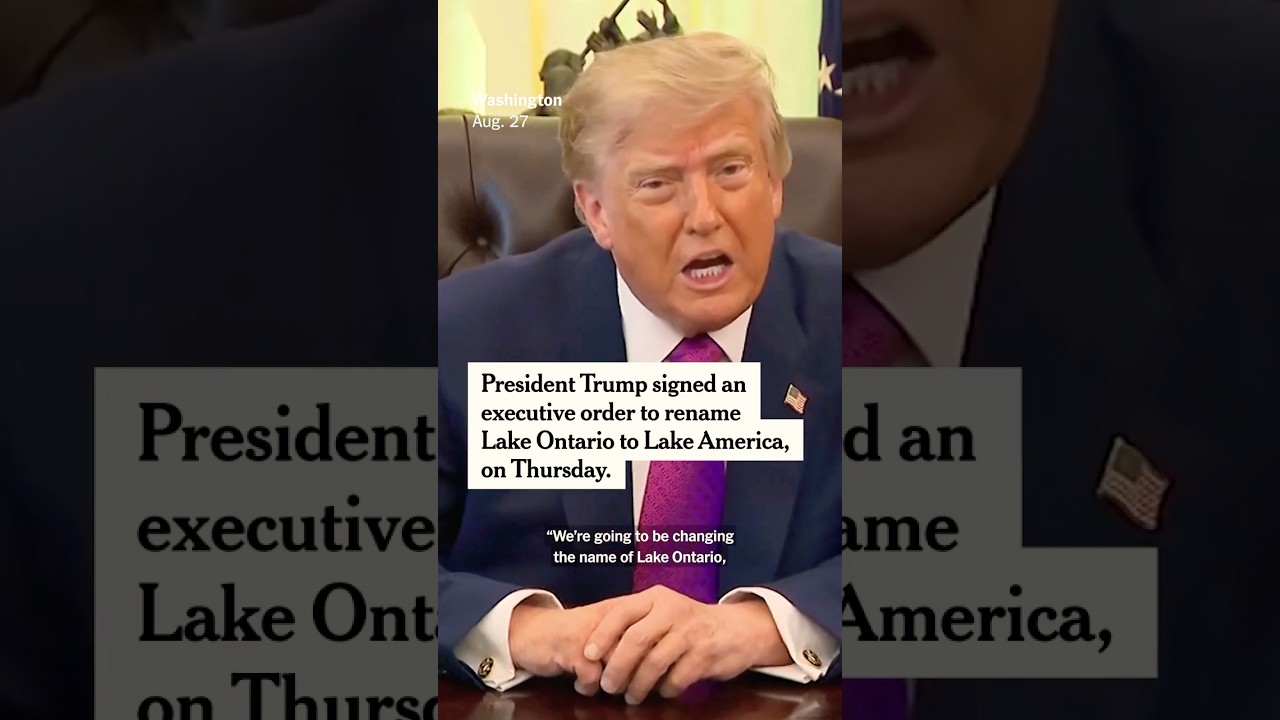 Trump Renames Lake Ontario to Lake America