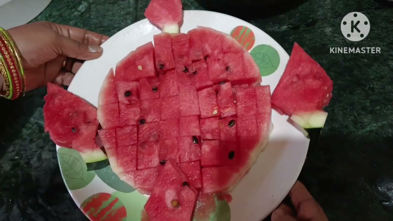 Watermelon cutting Uma kitchen