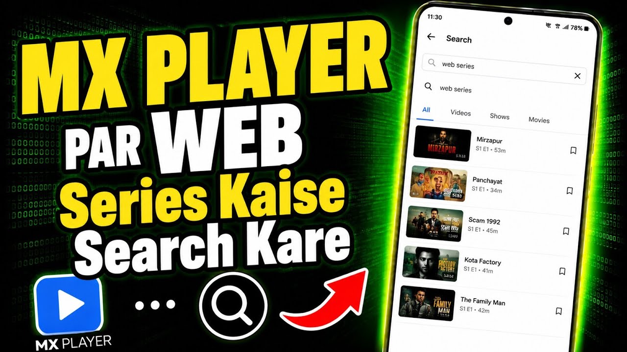 Mx Player Par Web Series Kaise Search Kare