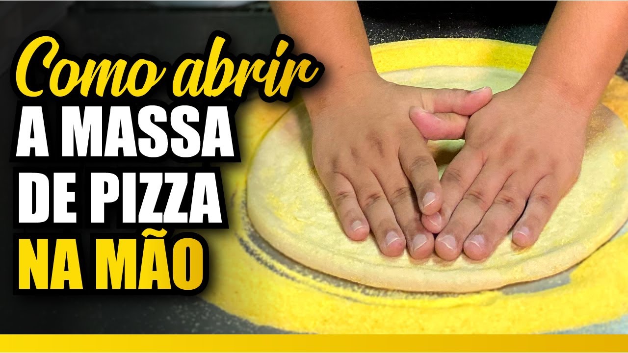 Como abrir massa de pizza na mão | Jon Fortuna