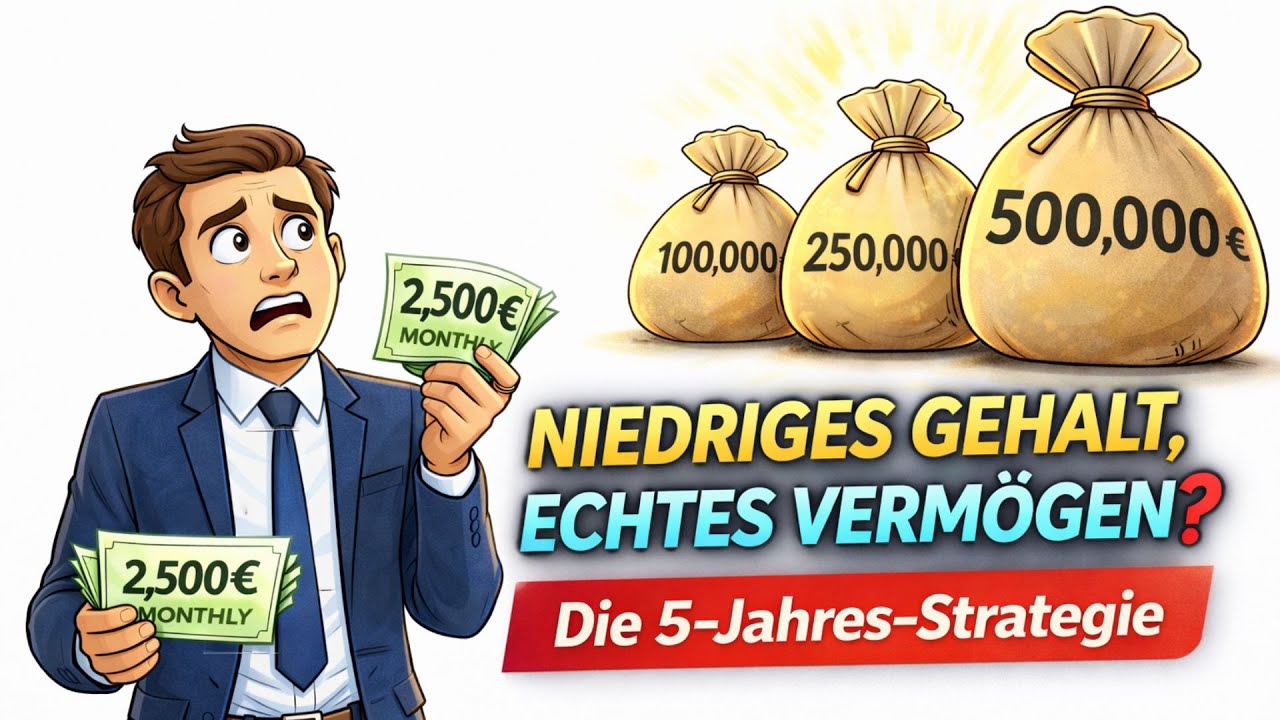 Niedriges Gehalt, echtes Vermögen: Die 5-Jahres-Strategie