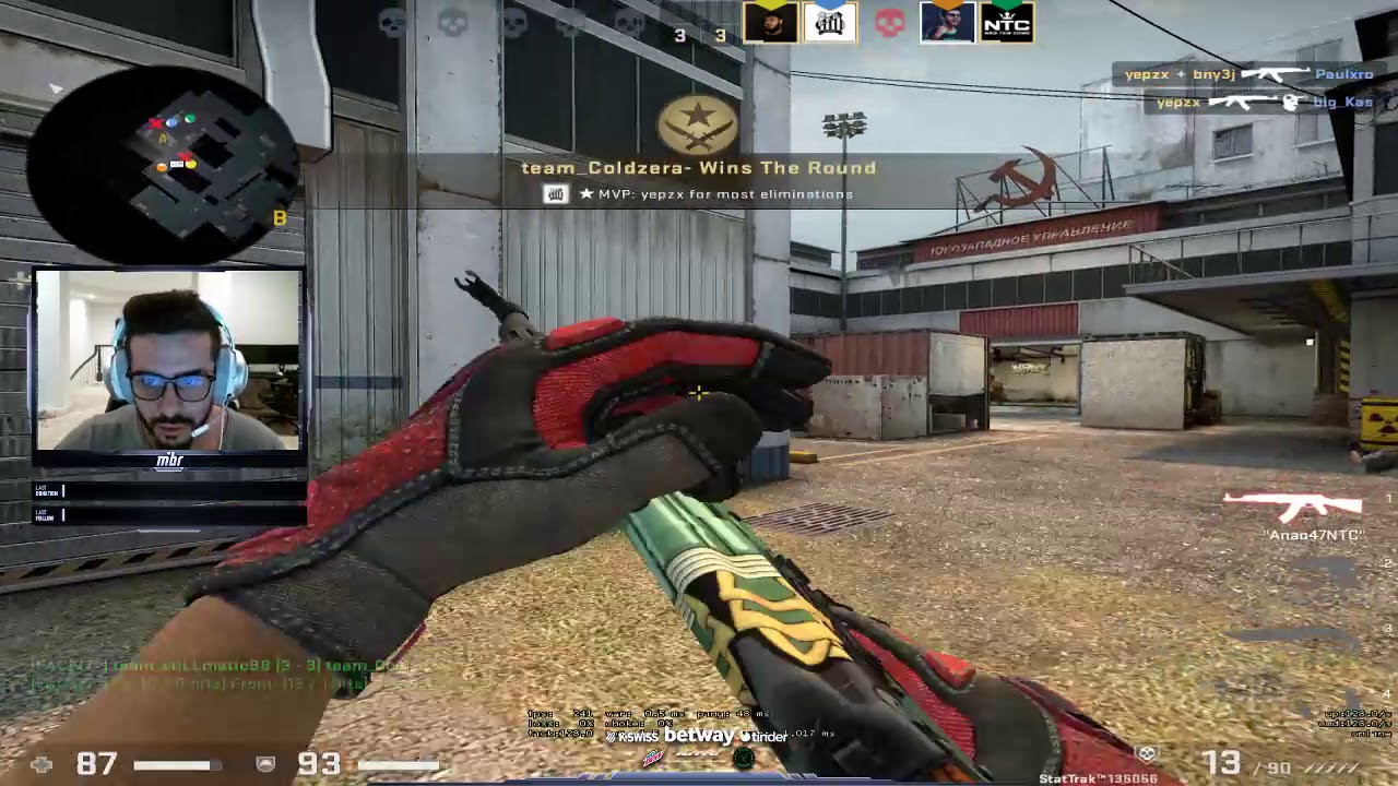 CS:GO POV MIBR Coldzera (24/12) + fnx (17/11) de_cache @faceit