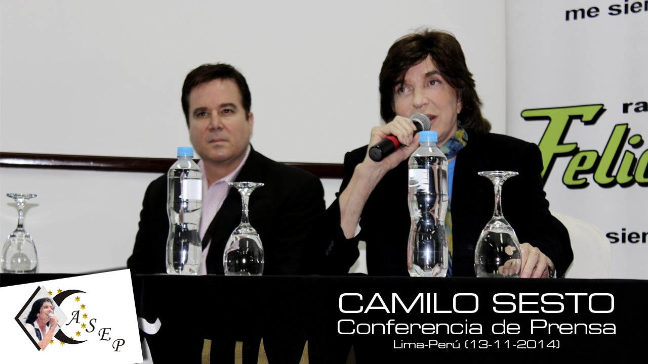Camilo Sesto - Conferencia de Prensa Perú (13-11-14)