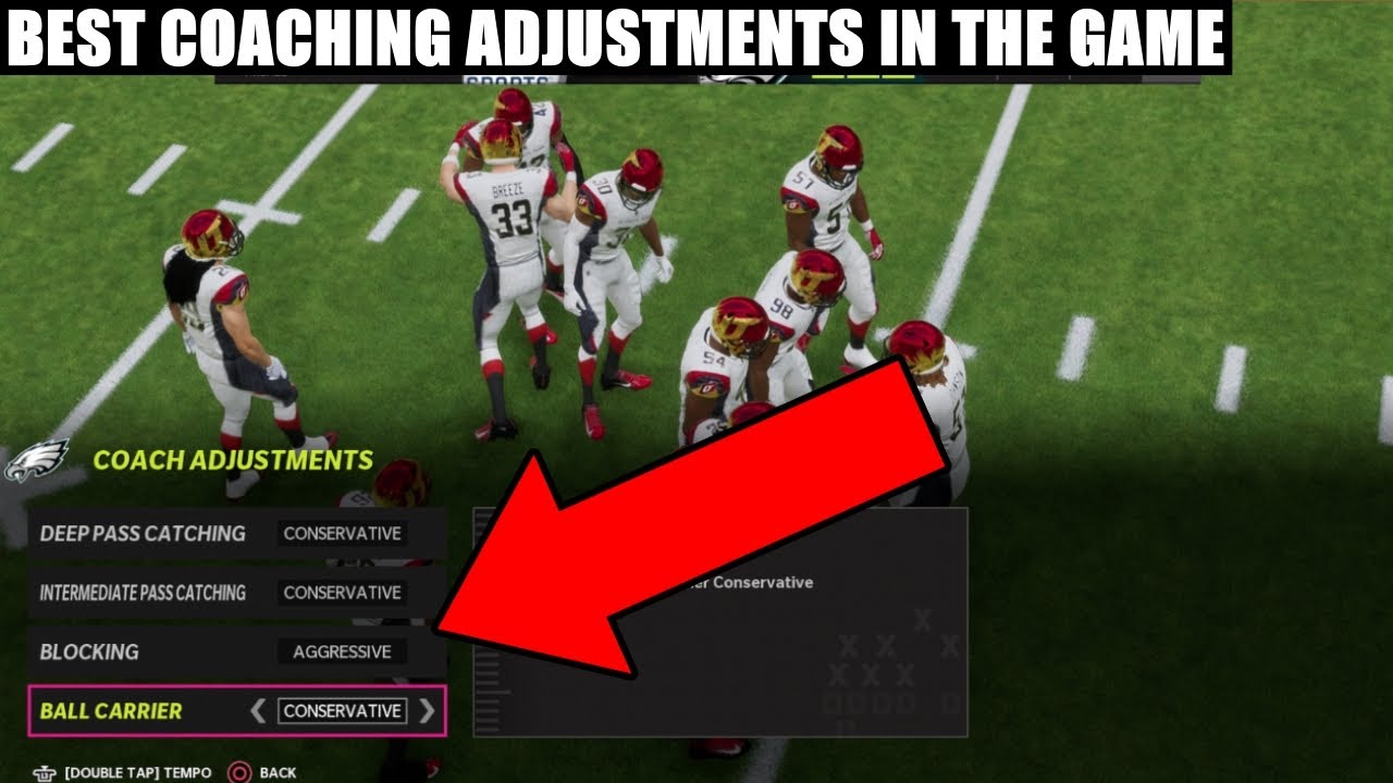 THE BEST COACHING ADJUSTMENTS FOR MADDEN 22