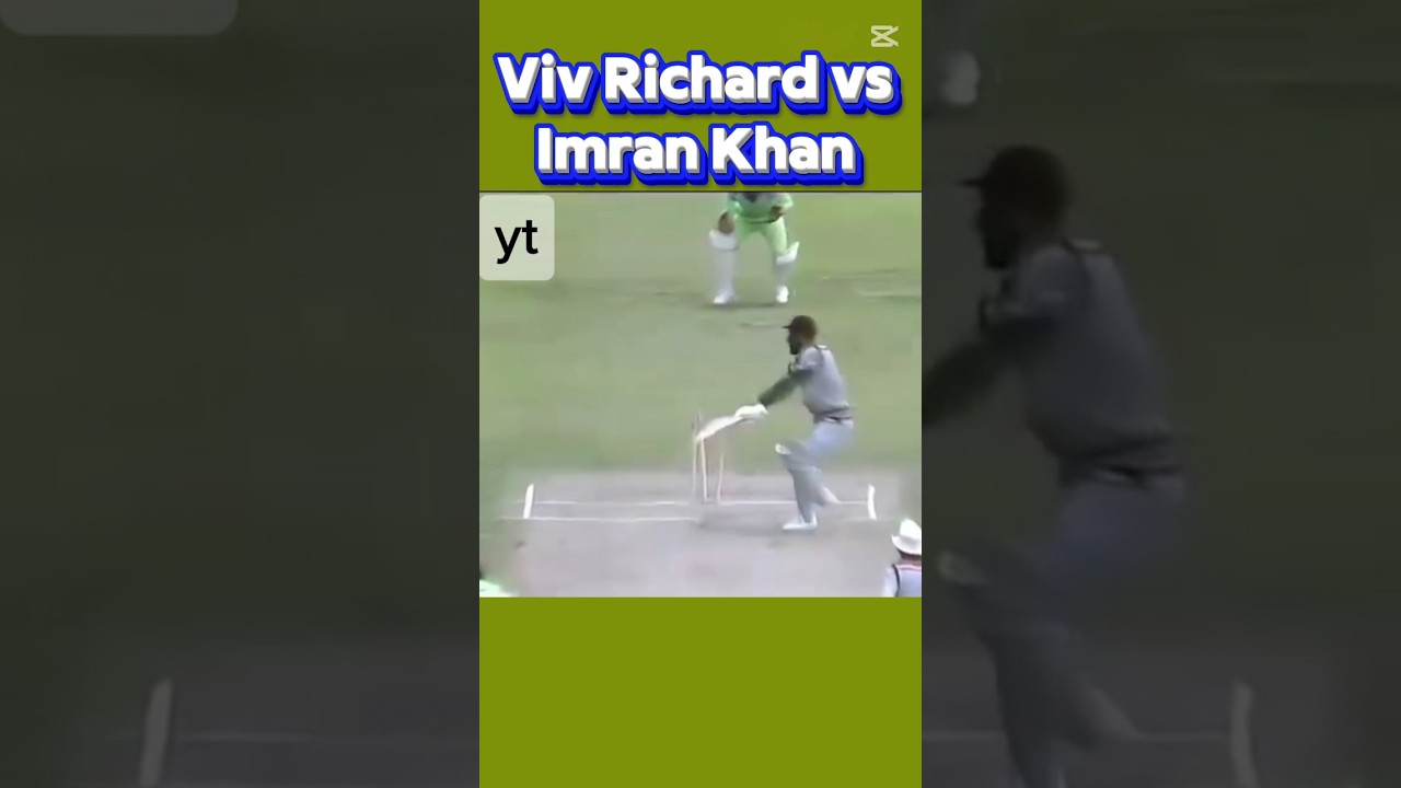 Imran Khan vs Viv Richard great batsman#cricketshorts