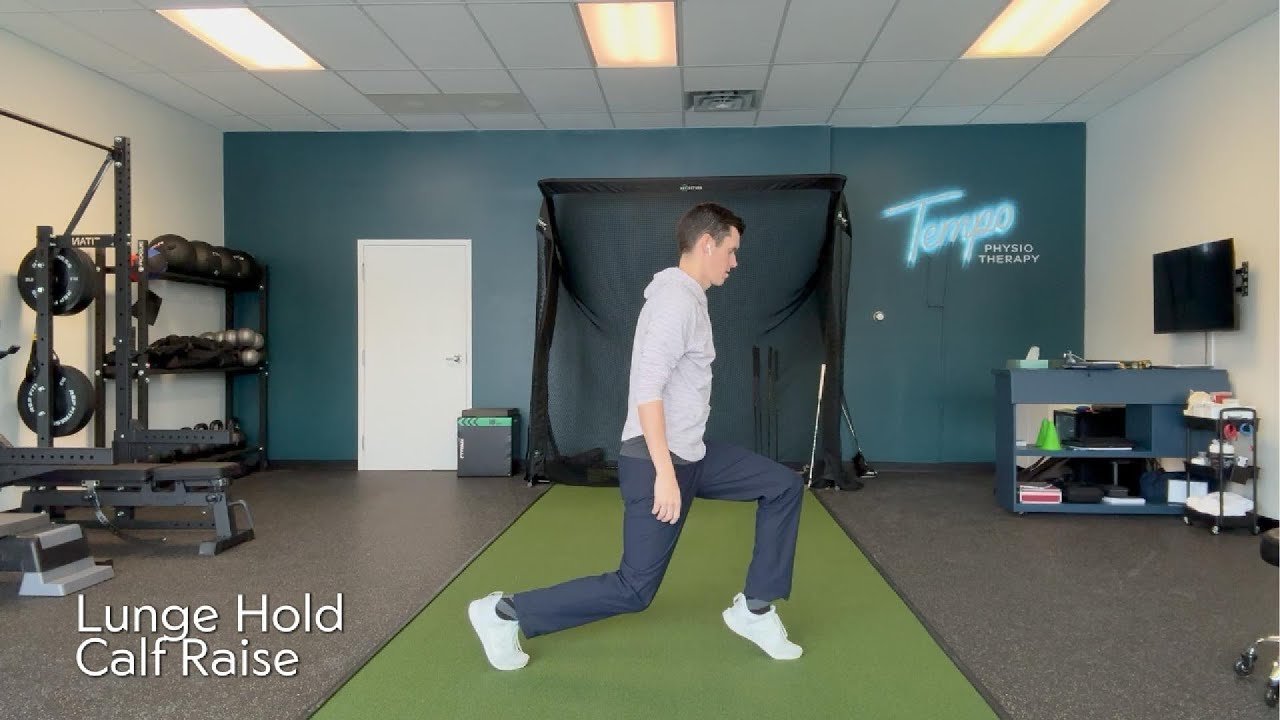 Lunge Hold Calf Raise