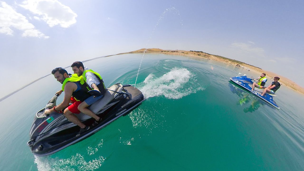 Riding jet skis (مە جێتسكى ھاژوتن) #VLOG-52