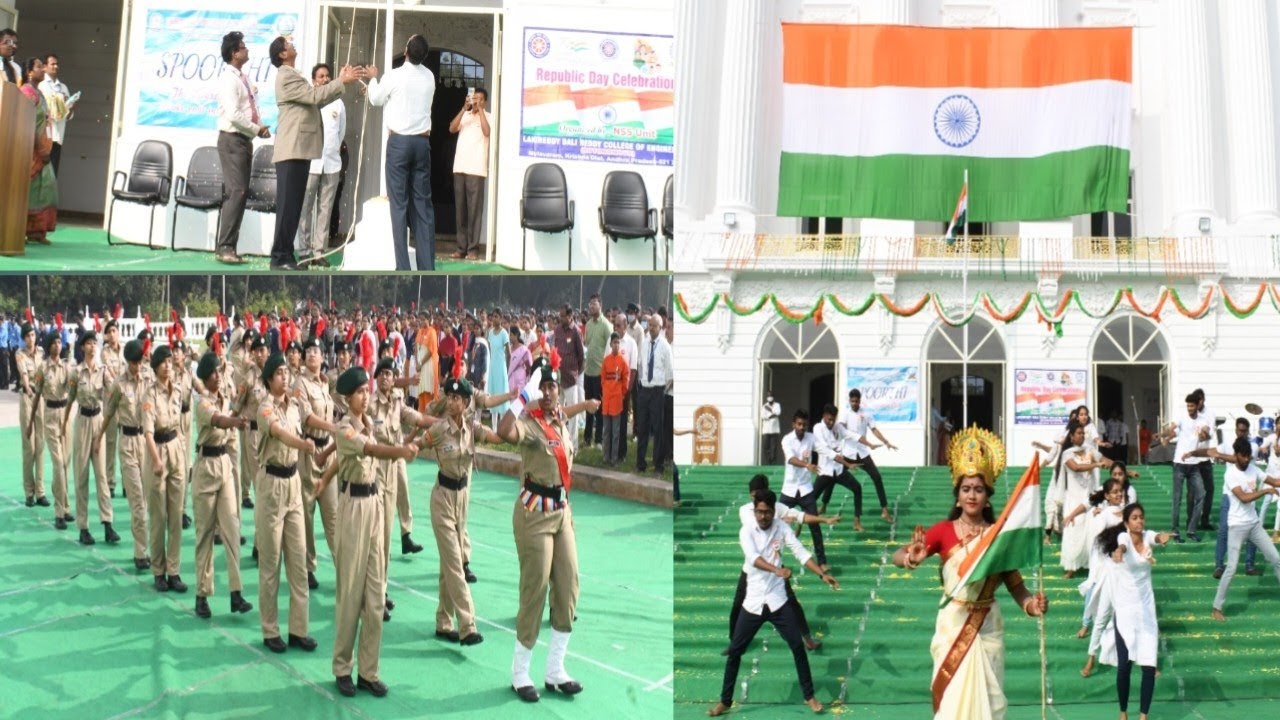 Republic Day Celebrations In A LBRCE 2K23 || India Celebrates 74th Republic Day || LBRCE Parade ||
