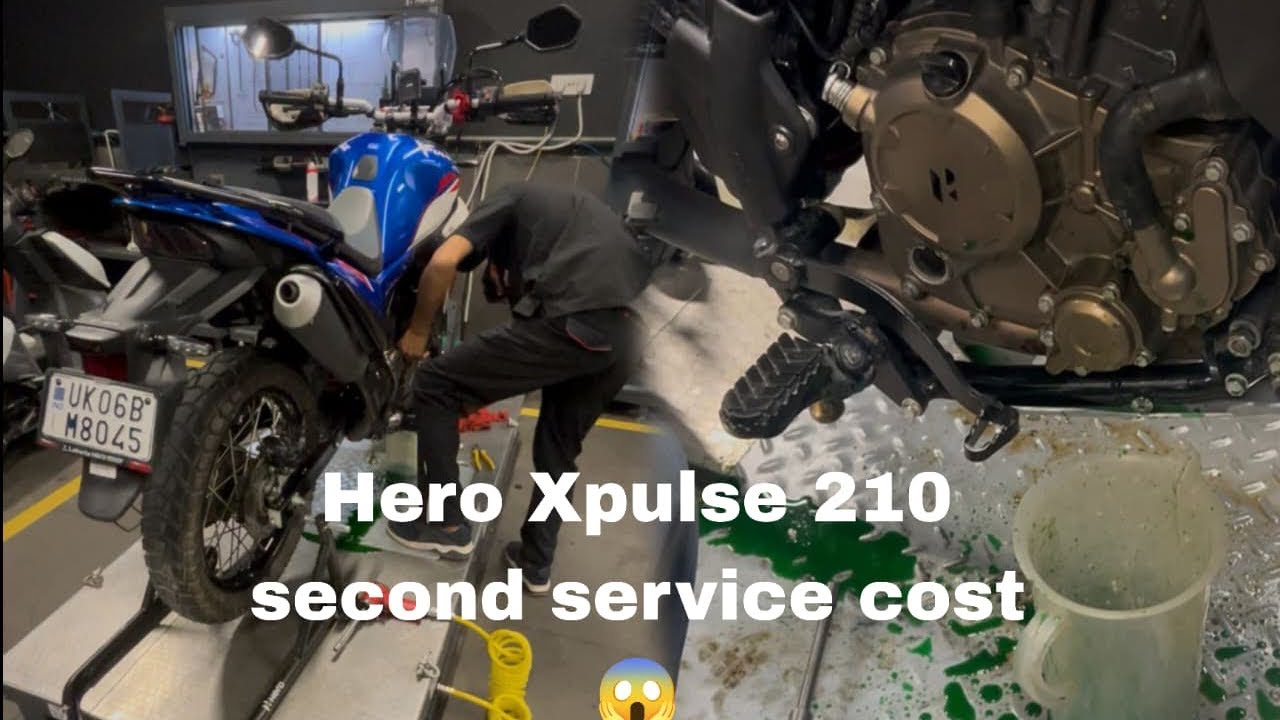 Hero Xpulse 210 Second Service ￼Cost 😱 #hero #heromotocorp #heroxpulse210  