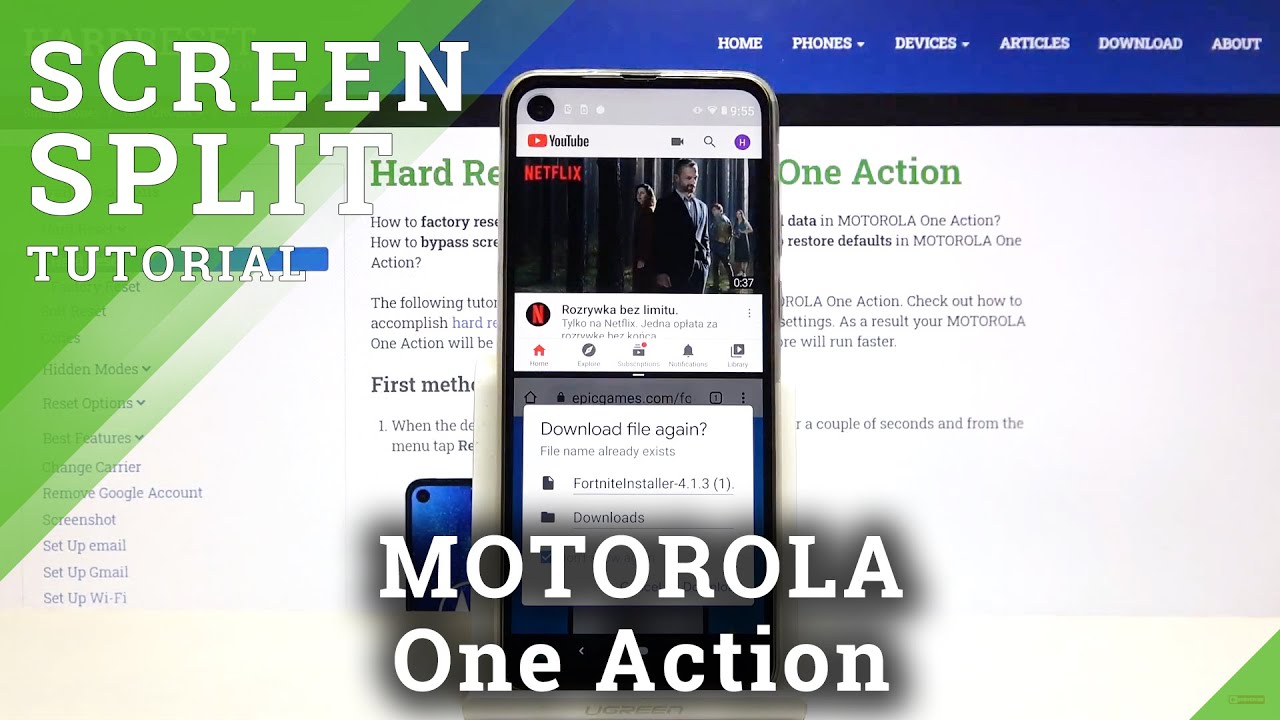 How to Split Screen on MOTOROLA One Action &ndash; Double Screen
