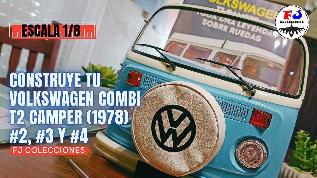 Construye Tu Volkswagen Combi T2 Camper (1978) #2, #3 y #4 (Parte Frontal) - Salvat
