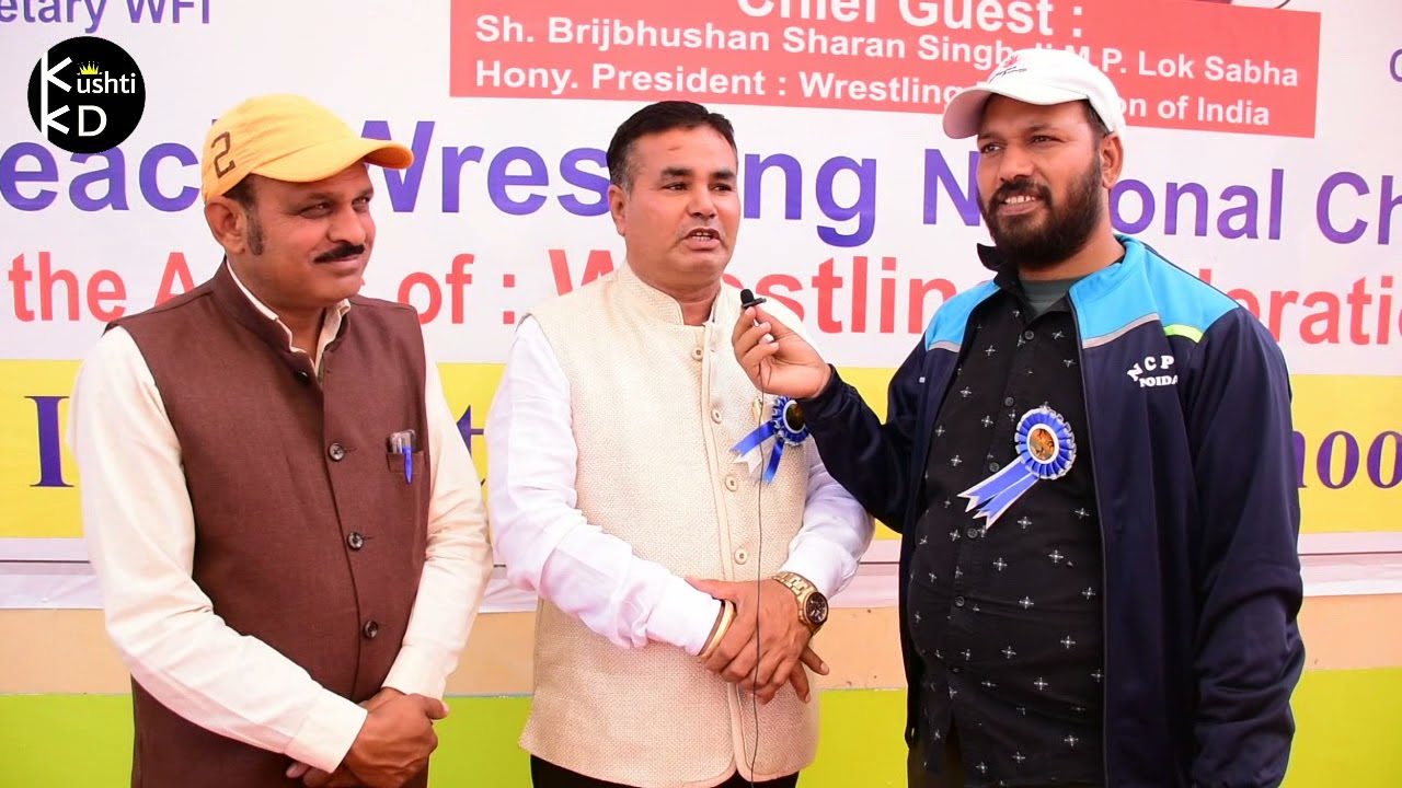 खेल पत्रकार Arun Dubey interviews India Beach Wrestling - General Secretary - Bijender Lohan