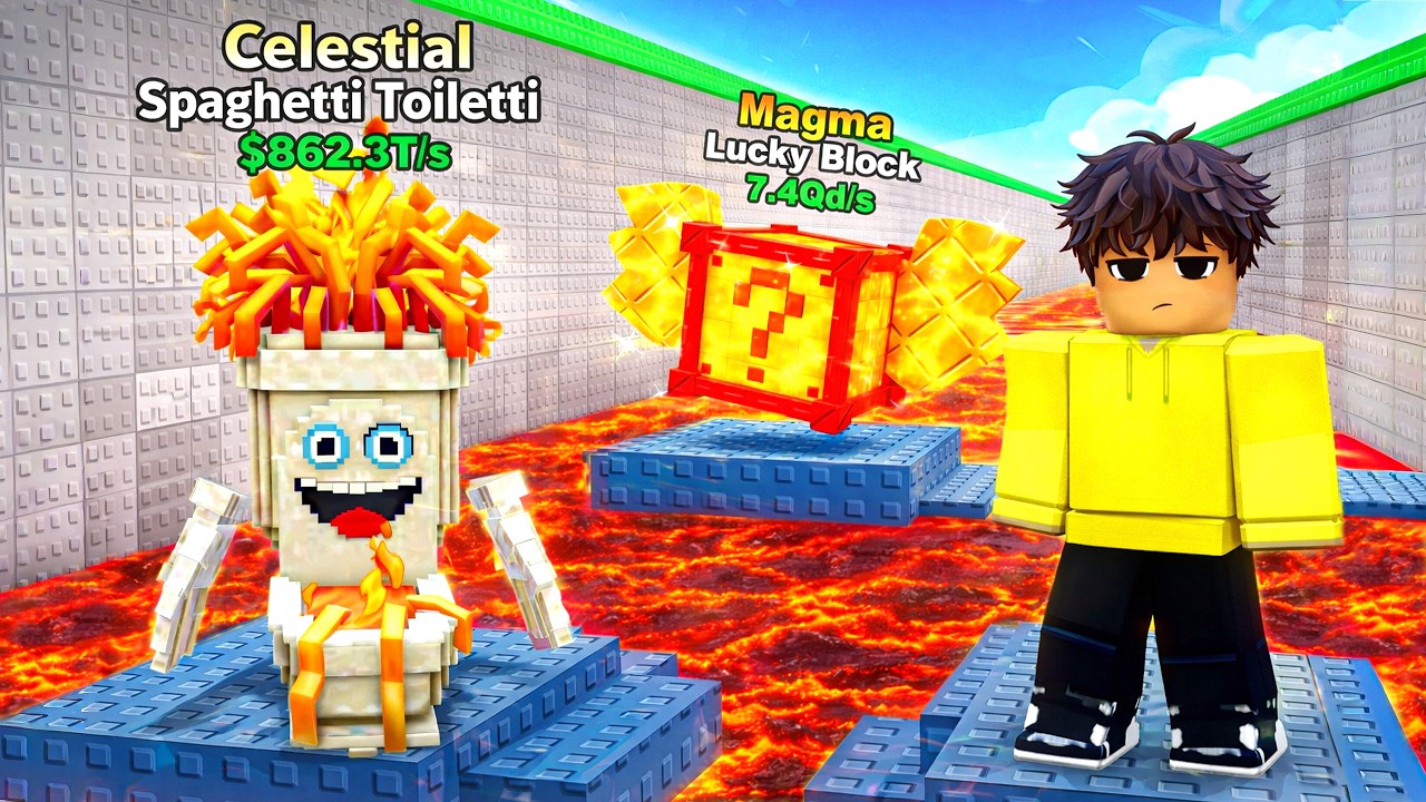 M'qelloj Spaghetti Toiletti ne Fuse, Hapa Magma Lucky Block