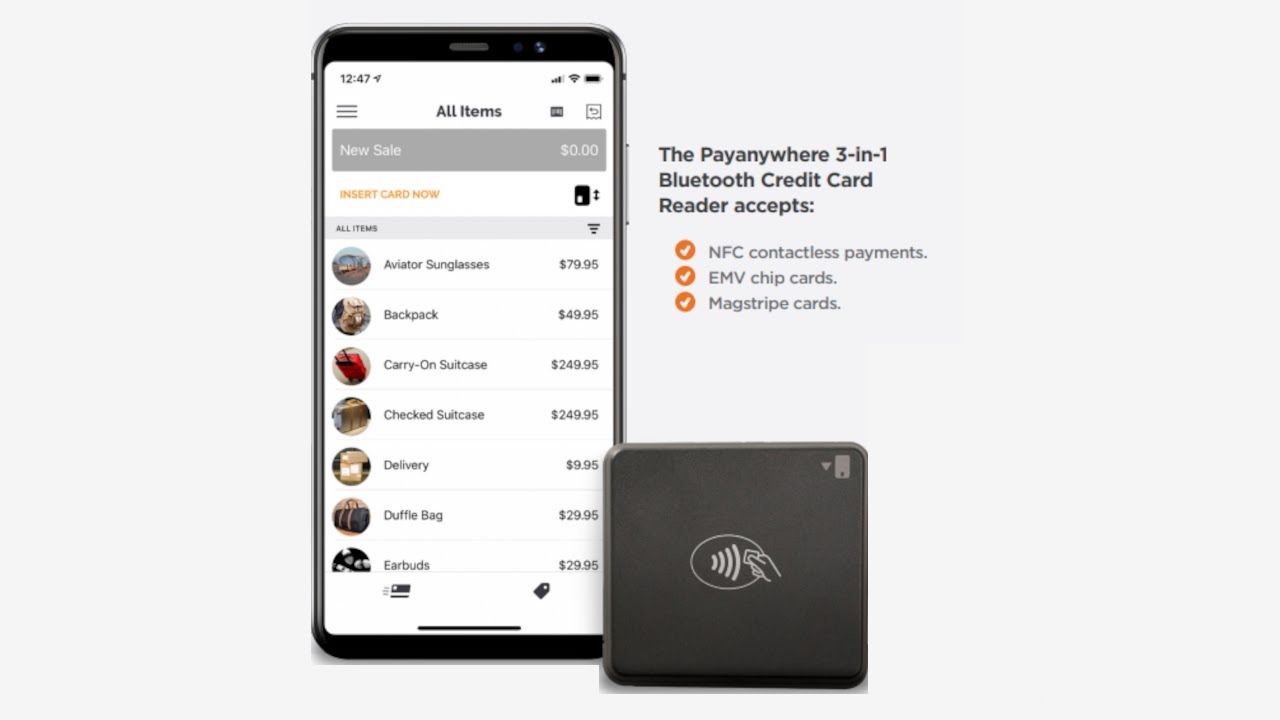 PayAnywhere 3 in 1 Bluetooth Credit Card Reader