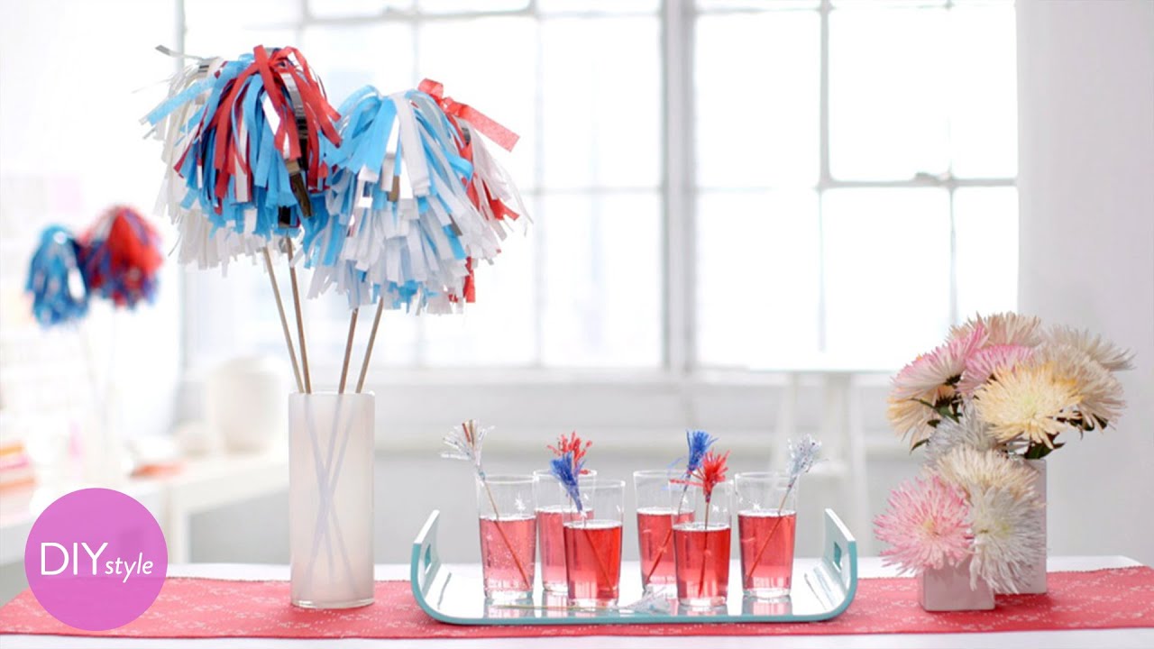 3 Sparkler Inspired Party Decorations - DIY Style with Erin Furey - Martha Stewart