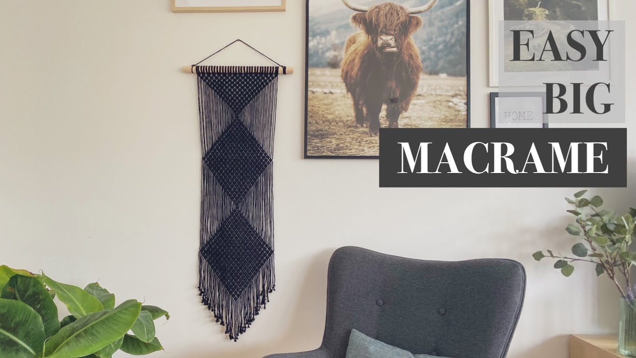 EASY MACRAME WALL HANGING | Tutorial for beginners