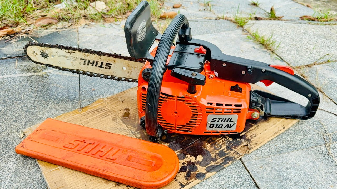 Stihl Đức 010AV 41cc. Đẹp keng zin 100% nòng piston sọc ngang máy nhẹ 4,5 kgZ . LH 0902413636