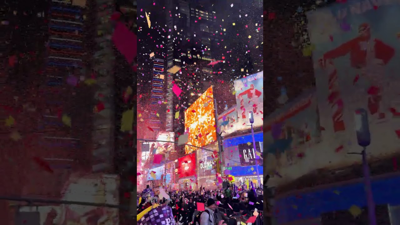 Happy newyear time square New York City 