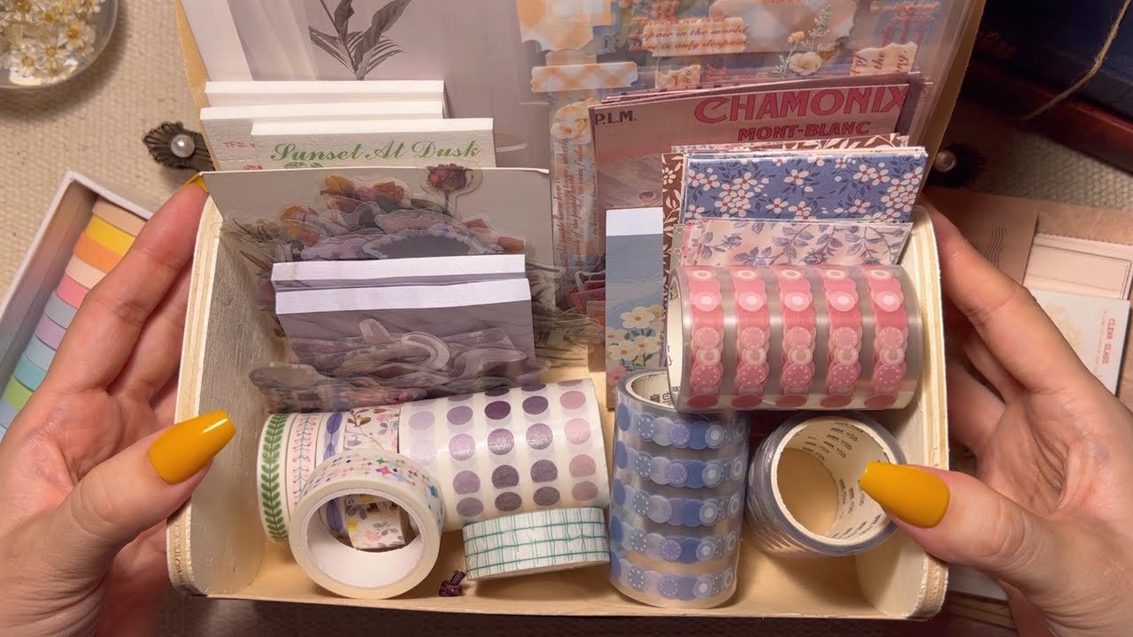[다꾸 ASMR] 🌸Stationery Pal 제품들로 다이어리 꾸미기 | scrapbooking | relaxing sounds | no BGM