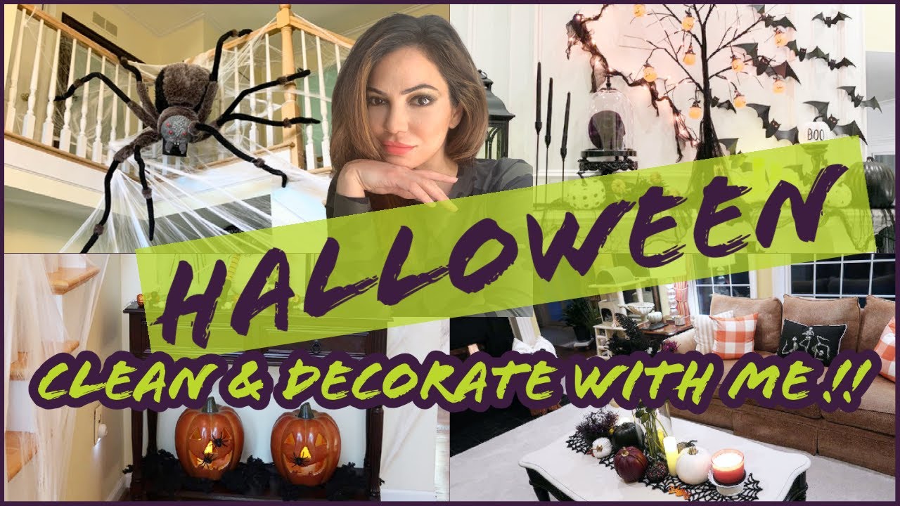 HALLOWEEN DECORATE WITH ME 2020 | HALLOWEEN DECOR IDEAS | FALL CLEAN AND DECORATE WITH ME