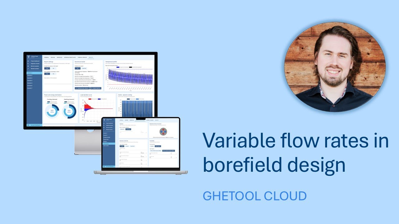 Variable flow rates in borefield design