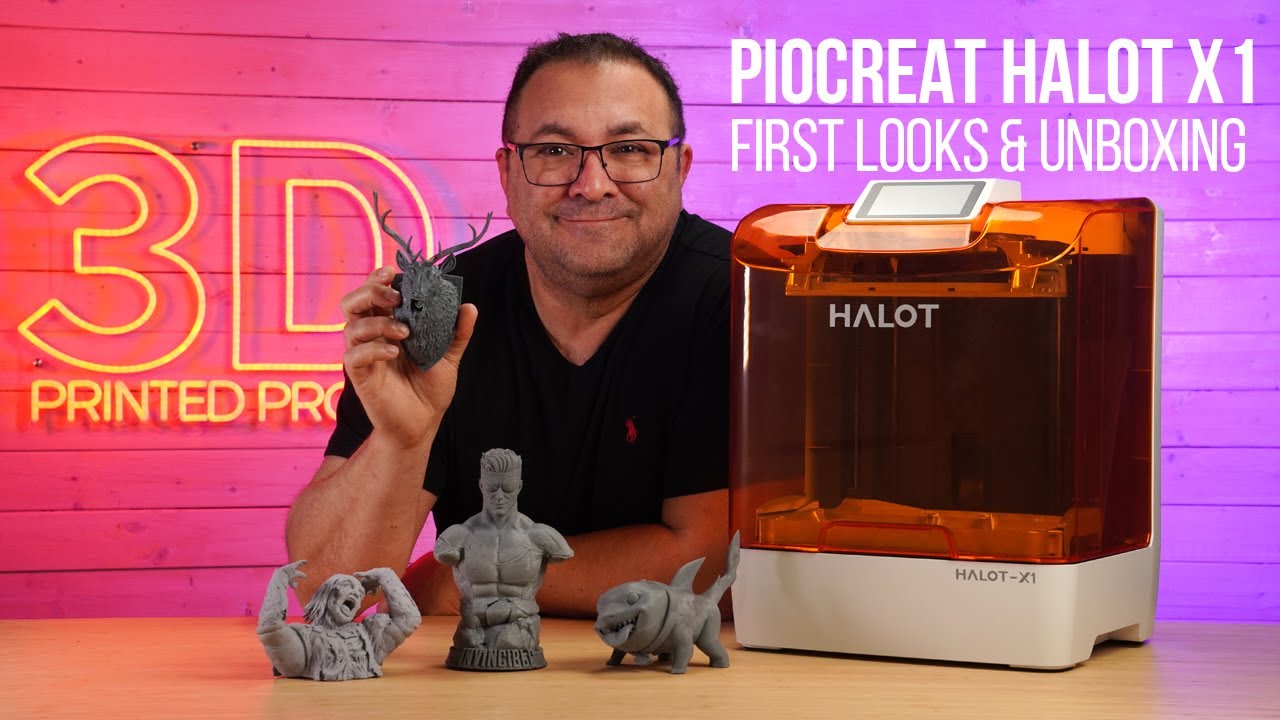 PioCreat3D Halot X1 3D Resin Printer First Looks