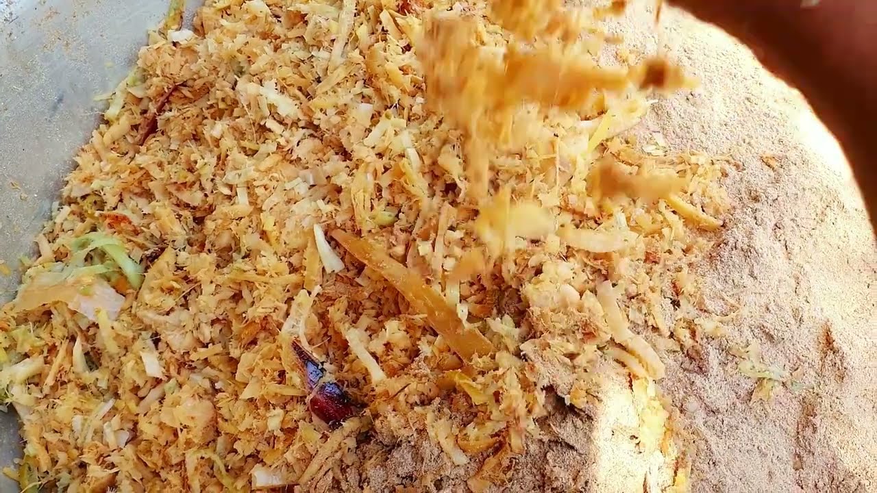 #របៀបលាយចំណីដើមចេកផ្អាប់ សំរាប់សត្វជ្រូកសុីធំធាត់លឿន