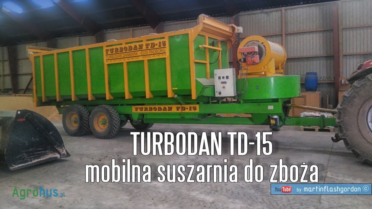TURBODAN TD-15 mobilna suszarnia do zboża