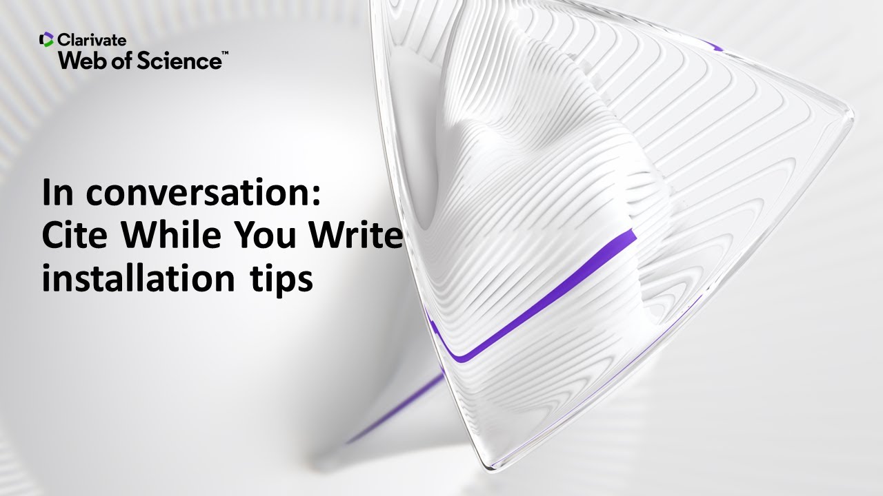 In conversation: Cite While You Write installation tips